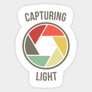 Capturing Light Cute Photographer Gift Tee Shirt Sticker